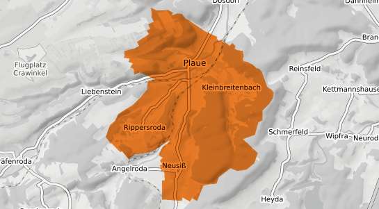 Mietspiegelkarte Plaue Thueringen