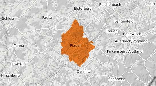 Mietspiegelkarte Plauen Vogtland