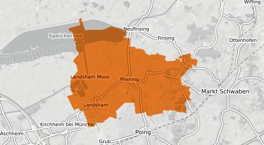 Mietspiegelkarte Pliening