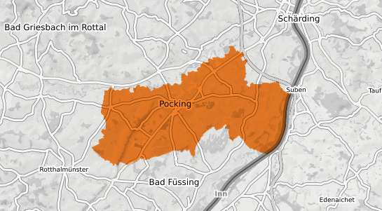 Mietspiegelkarte P&ouml;cking