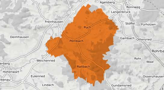 Mietspiegelkarte P&ouml;rnbach
