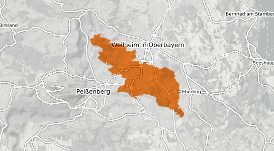 Mietspiegelkarte Polling Kr. Weilheim Schongau Kr. Weilheim-Schongau