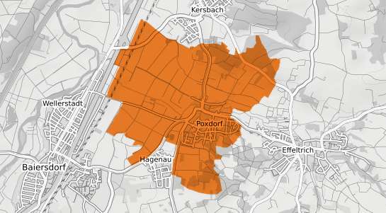 Mietspiegelkarte Poxdorf b. Eisenach, Thueringen