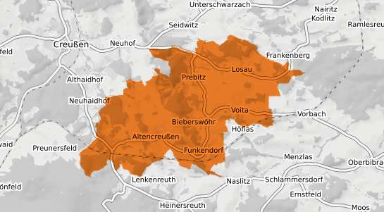 Mietspiegelkarte Prebitz