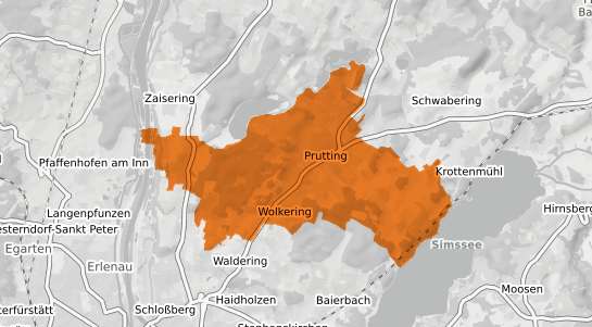 Mietspiegelkarte Prutting