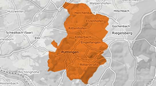 Mietspiegelkarte P&uuml;ttlingen