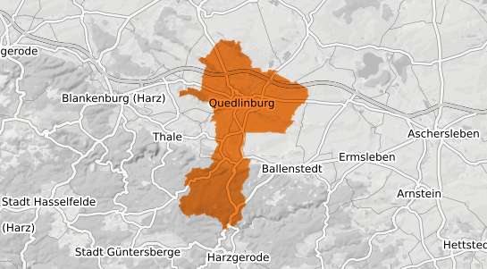 Mietspiegelkarte Quedlinburg