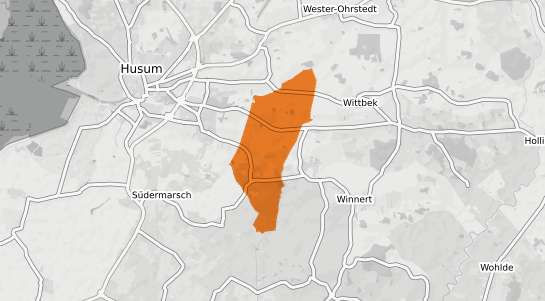 Mietspiegelkarte Rantrum b. Husum, Nordsee