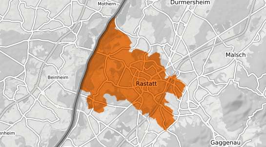 Mietspiegelkarte Rastatt