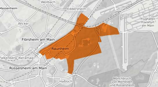 Mietspiegelkarte Raunheim