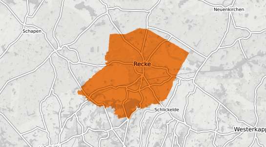 Mietspiegelkarte Recke