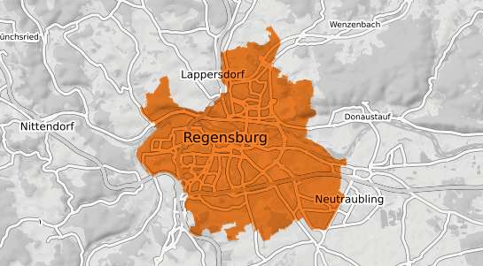 Mietspiegelkarte Regensburg