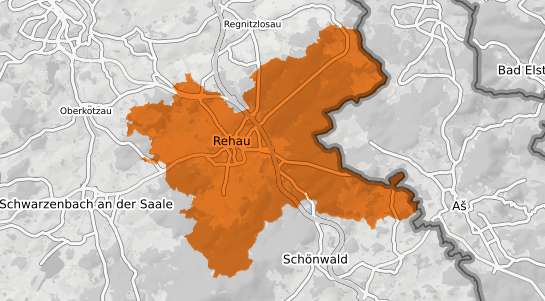 Mietspiegelkarte Rehau Oberfranken