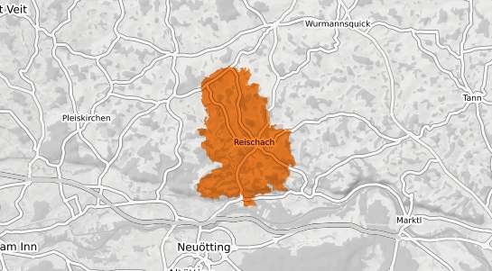 Mietspiegelkarte Reischach Kr. Altoetting