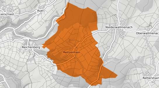 Mietspiegelkarte Reitzenhain Taunus