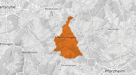 Mietspiegelkarte Remchingen