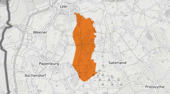 Mietspiegelkarte Rhauderfehn