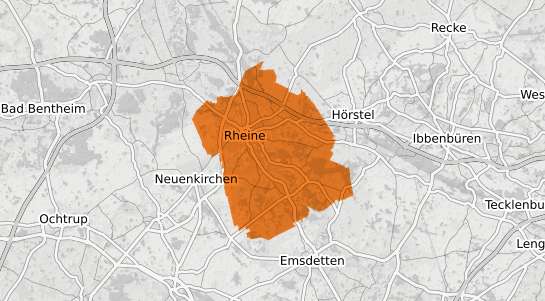 Mietspiegelkarte Rheine