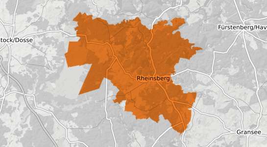 Mietspiegelkarte Rheinsberg