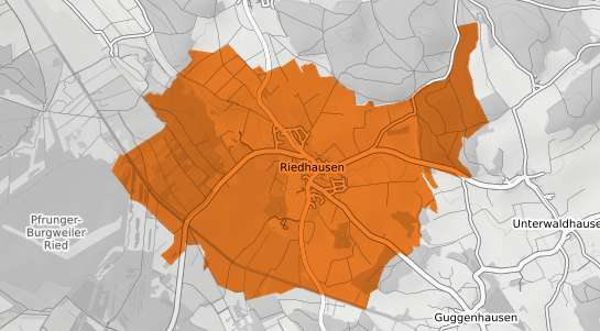 Mietspiegelkarte Riedhausen Wuerttemberg
