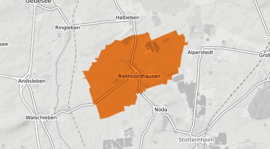 Mietspiegelkarte Riethnordhausen b. Sangerhausen