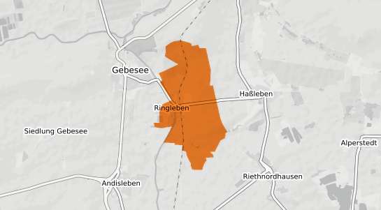 Mietspiegelkarte Ringleben b. Gebesee