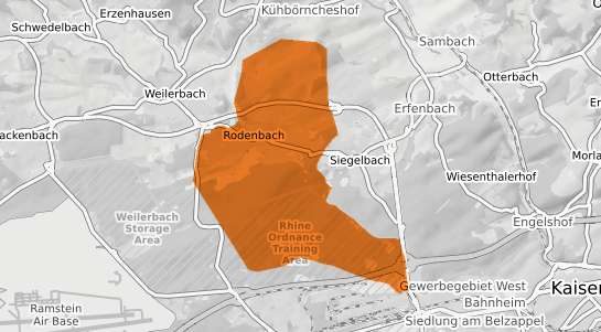 Mietspiegelkarte Rodenbach Kr. Kaiserslautern