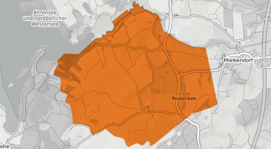 Mietspiegelkarte Rodenbek b. Kiel
