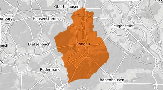 Mietspiegelkarte Rodgau