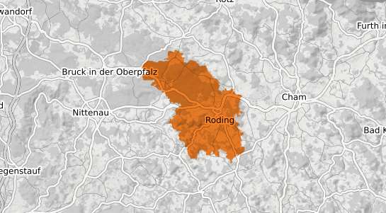 Mietspiegelkarte Roding Regen