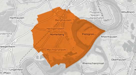 Mietspiegelkarte R&ouml;merberg (Pfalz) Pfalz