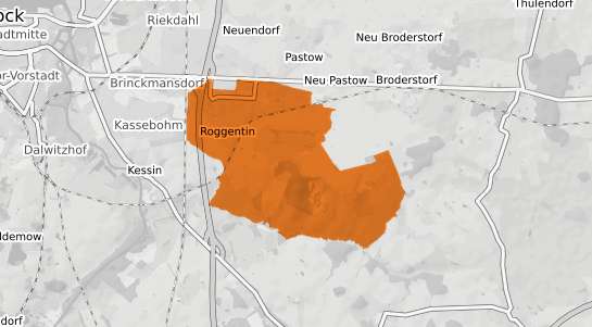 Mietspiegelkarte Roggentin b. Neustrelitz