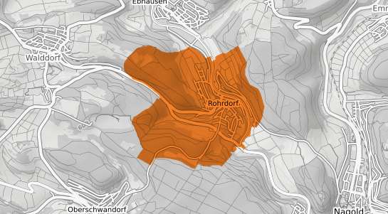Mietspiegelkarte Rohrdorf Kr. Rosenheim, Oberbayern