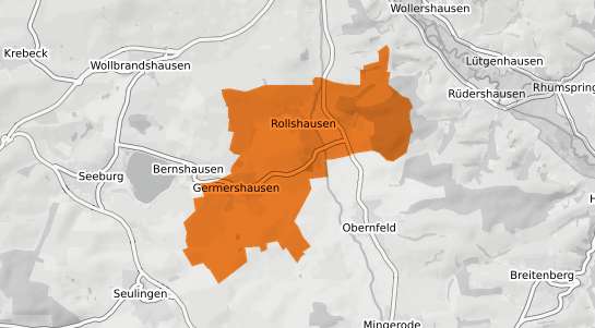 Mietspiegelkarte Rollshausen Eichsfeld