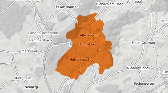 Mietspiegelkarte Ronneburg Hessen