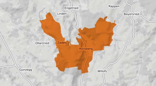 Mietspiegelkarte Ronsberg