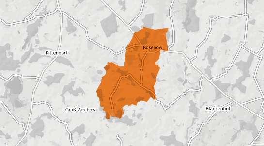 Mietspiegelkarte Rosenow b. Altentreptow