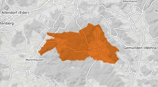 Mietspiegelkarte Rosenthal Hessen