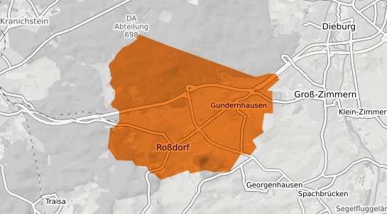 Mietspiegelkarte Rossdorf b. Schmalkalden