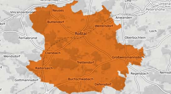 Mietspiegelkarte Ro&szlig;tal