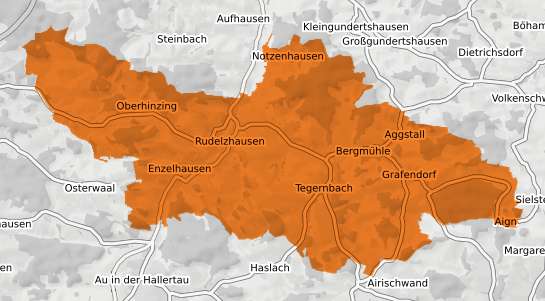 Mietspiegelkarte Rudelzhausen