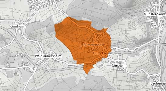 Mietspiegelkarte Ruemmelsheim