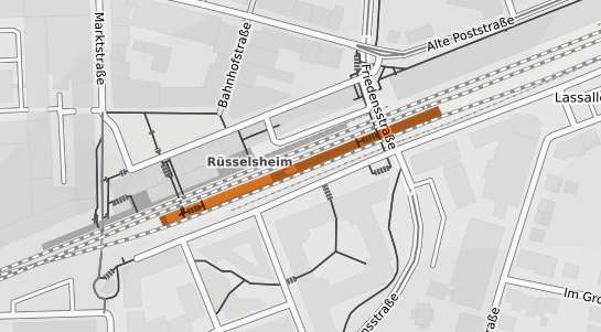 Mietspiegelkarte Rüsselsheim am Main