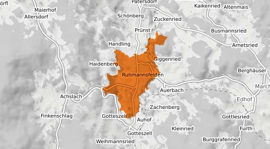 Mietspiegelkarte Ruhmannsfelden