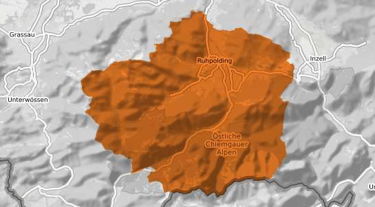 Mietspiegelkarte Ruhpolding