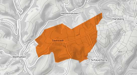 Mietspiegelkarte Saalstadt