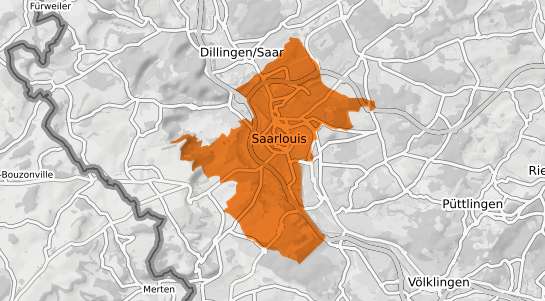 Mietspiegelkarte Saarlouis
