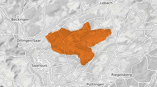 Mietspiegelkarte Saarwellingen