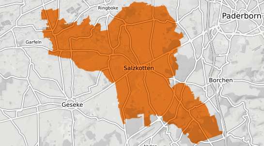 Mietspiegelkarte Salzkotten