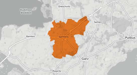 Mietspiegelkarte Samtens